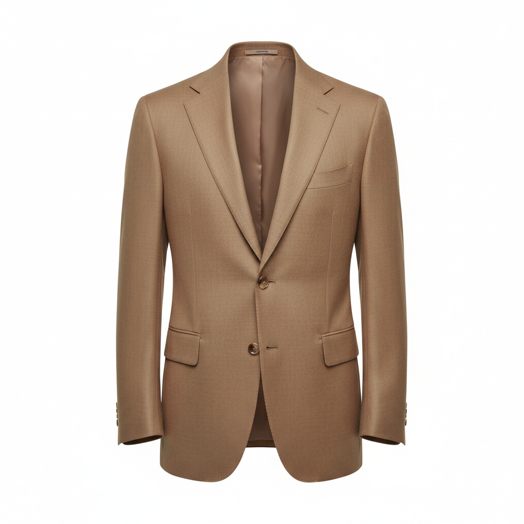 Executive Single-Breasted Blazer – Dusty Camel – Hero
