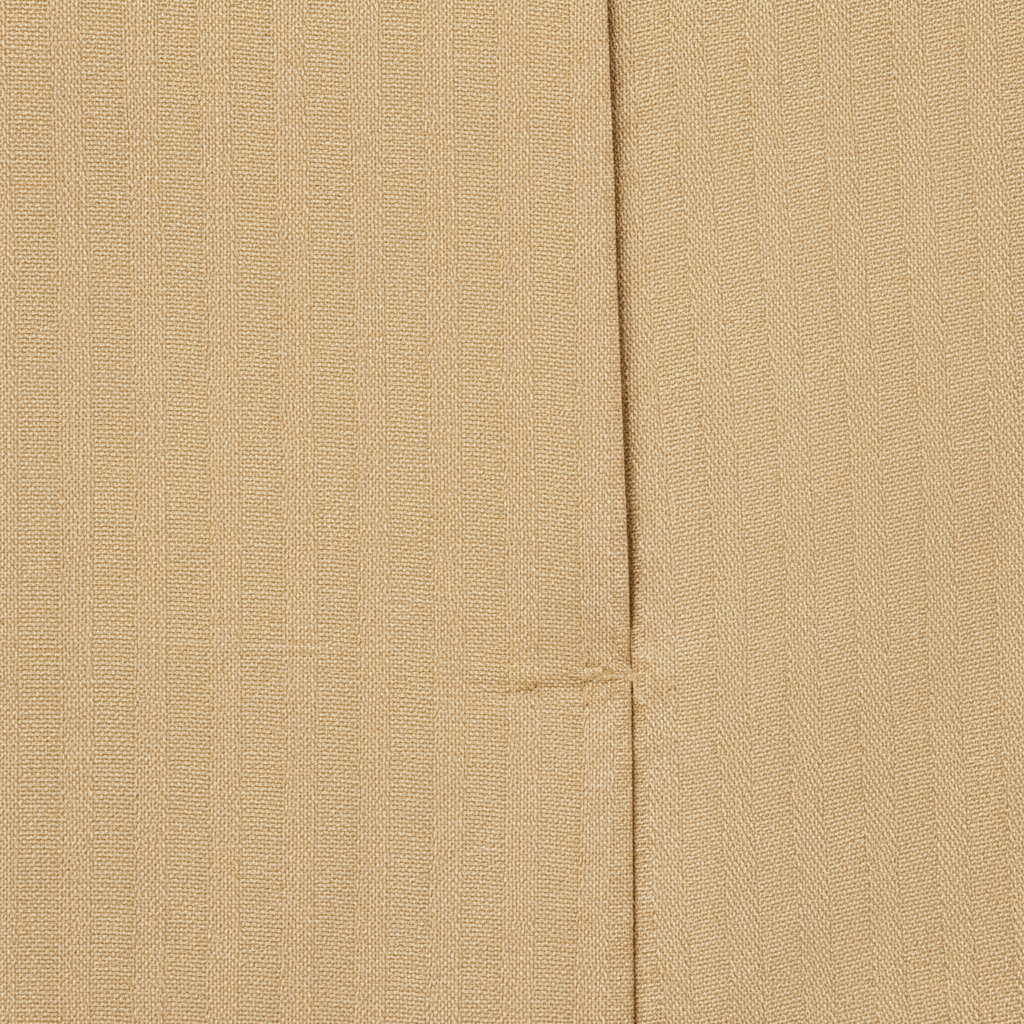 Pinstripe Relaxed Trousers – Champagne Gold – Fabric Detail
