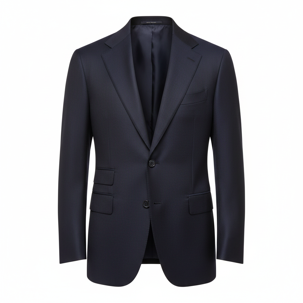Executive Single-Breasted Blazer – Midnight Navy – Hero
