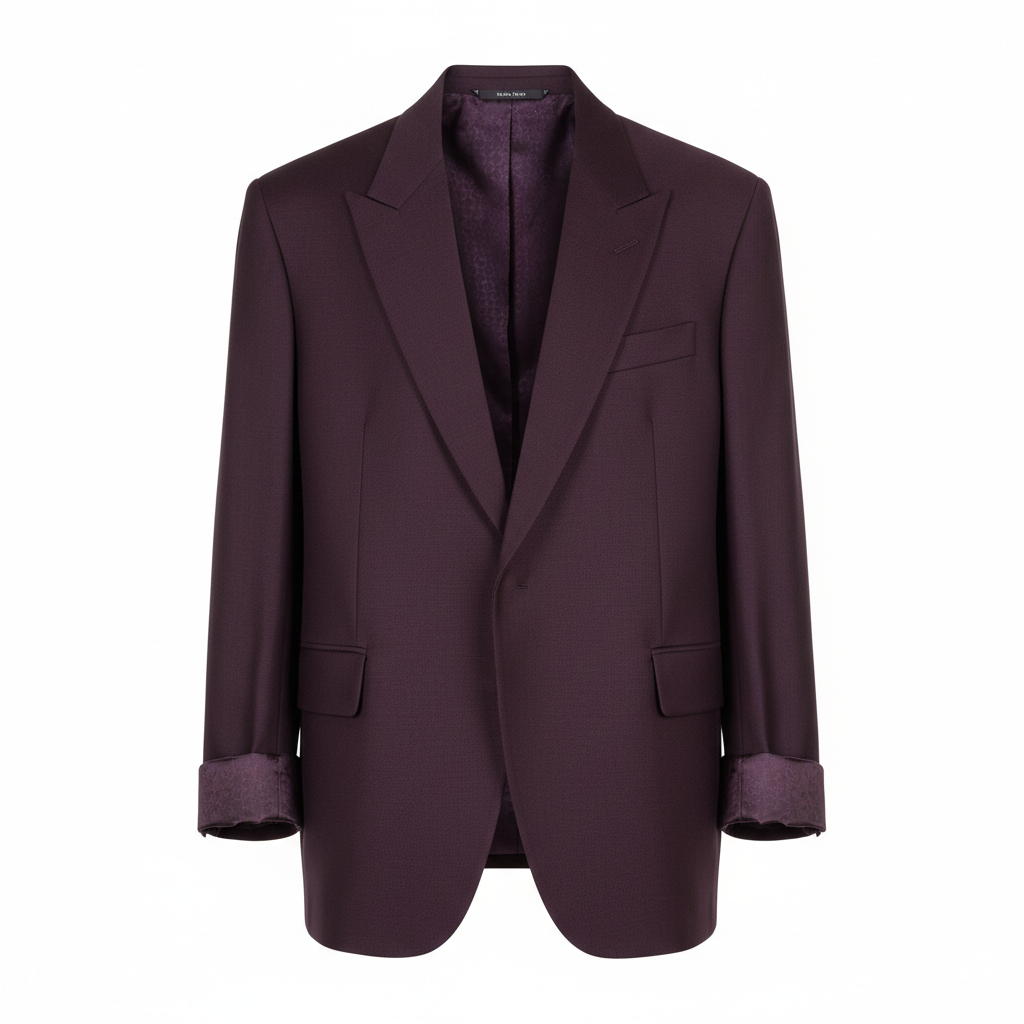 Modern Oversized Blazer – Dark Plum – Hero