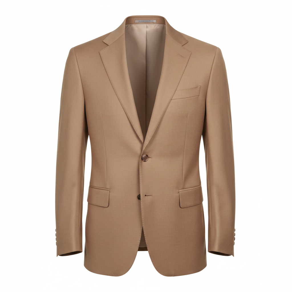 Executive Single-Breasted Blazer – Dusty Camel – Hero