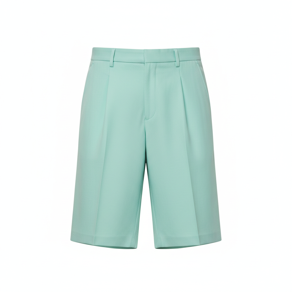 Bermuda Tailored Shorts in Ocean Mint – Hero