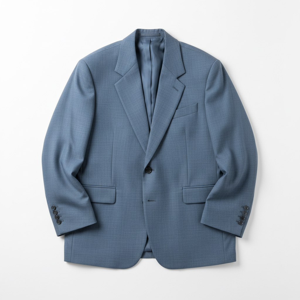 Modern Oversized Blazer – Slate Blue – Hero