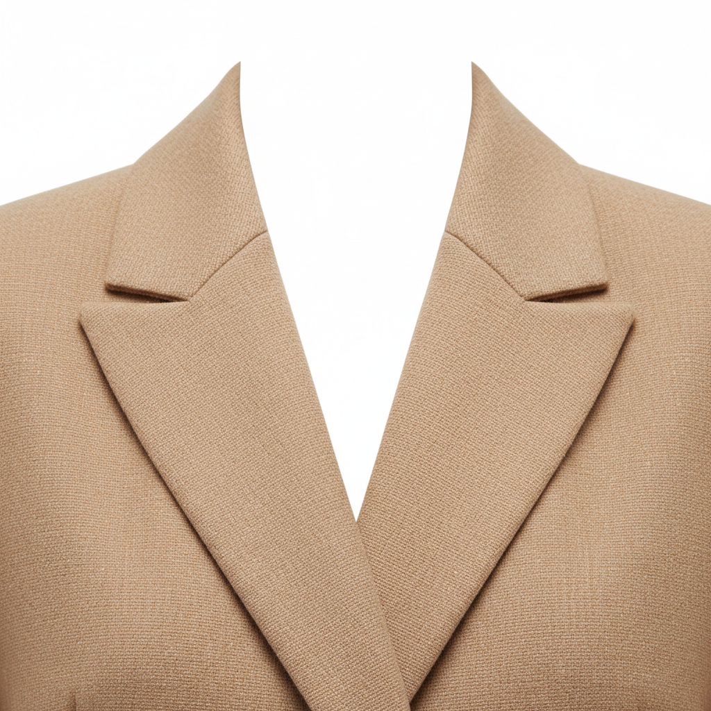 City Blazer Warm Beige – Fabric Detail
