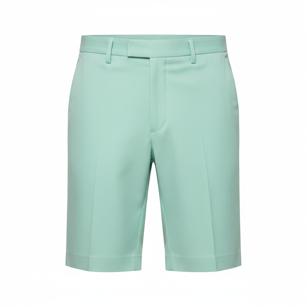 Bermuda Tailored Shorts in Ocean Mint – Front View