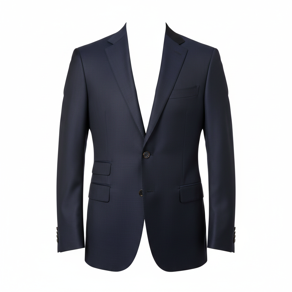 Executive Single-Breasted Blazer – Midnight Navy – Hero