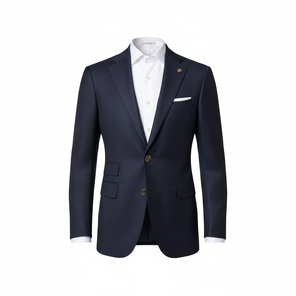 Heritage Button Blazer – Deep Navy – Hero