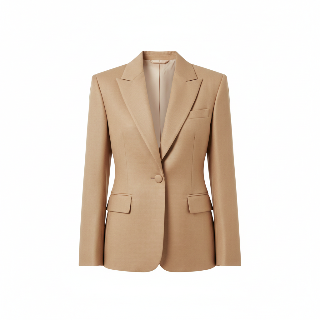 City Blazer Warm Beige – Front View