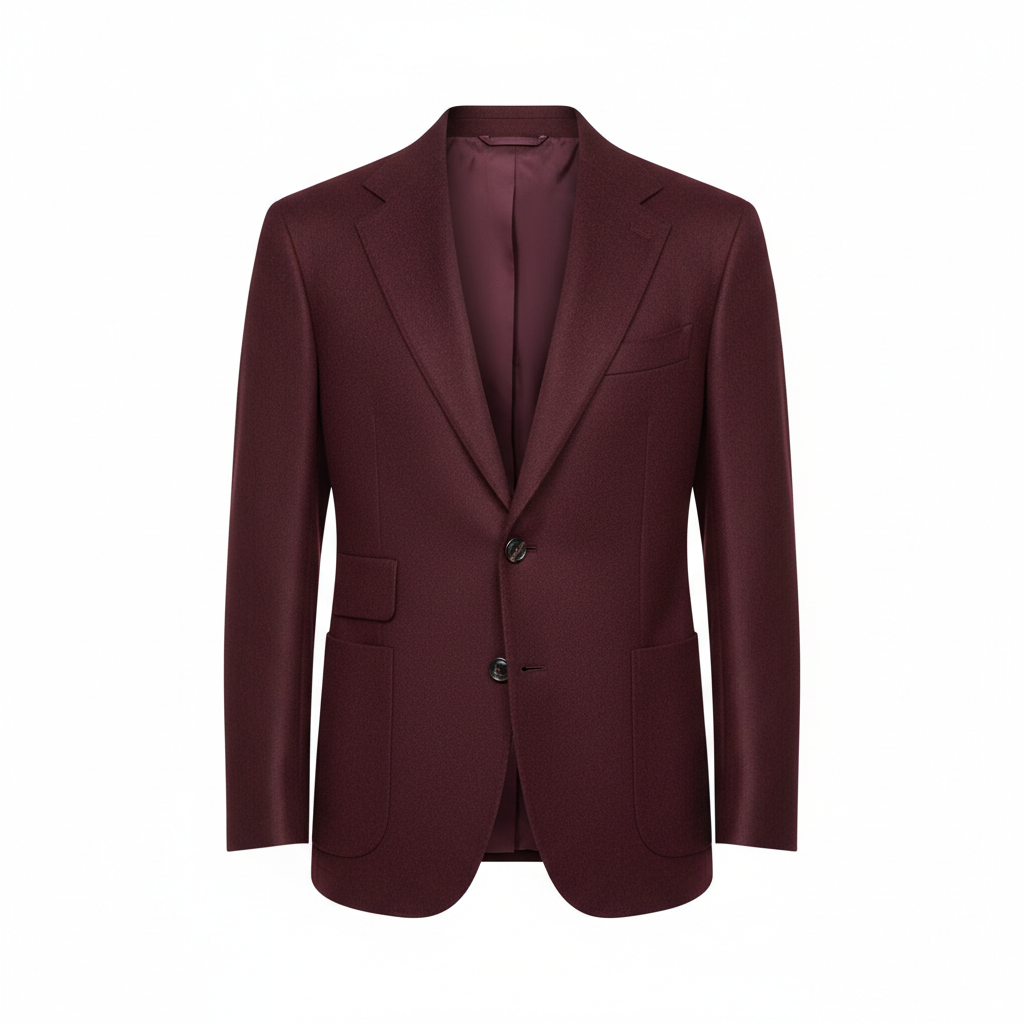 Heritage Button Blazer – Burgundy Wine – Hero
