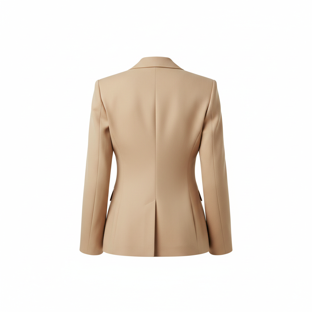 City Blazer Warm Beige – Back View
