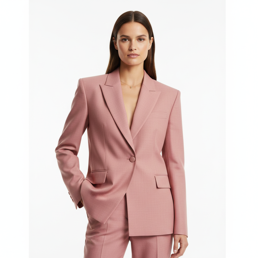 City Blazer Dusty Rose – Model Shot