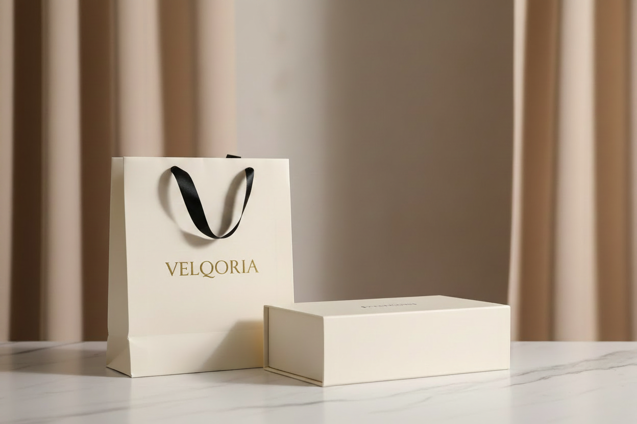 VELQORIA Packaging Banner